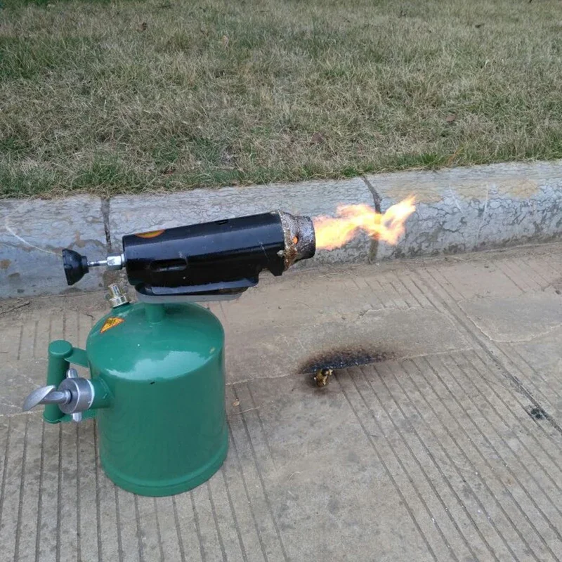 0.5-3.5l gasolina lança-chamas tocha jato queimador de soldagem queima de ferro aquecimento maçarico cozinhar pistola de solda explosão queimador