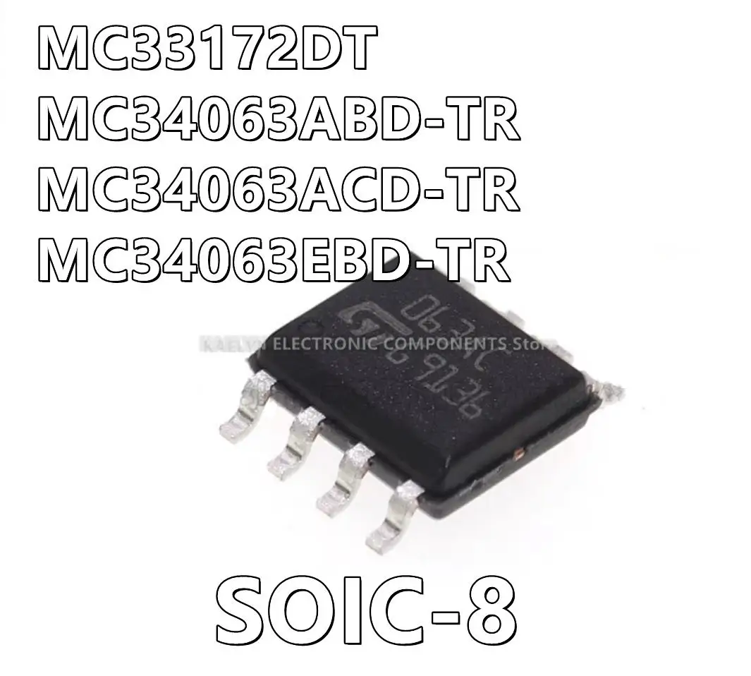 10Pcs/lot MC33172DT MC33172 MC34063ABD-TR MC34063ACD-TR MC34063EBD-TR MC34063 Buck, Switching Purpose Amplifier 2 Circuit 8-SOIC