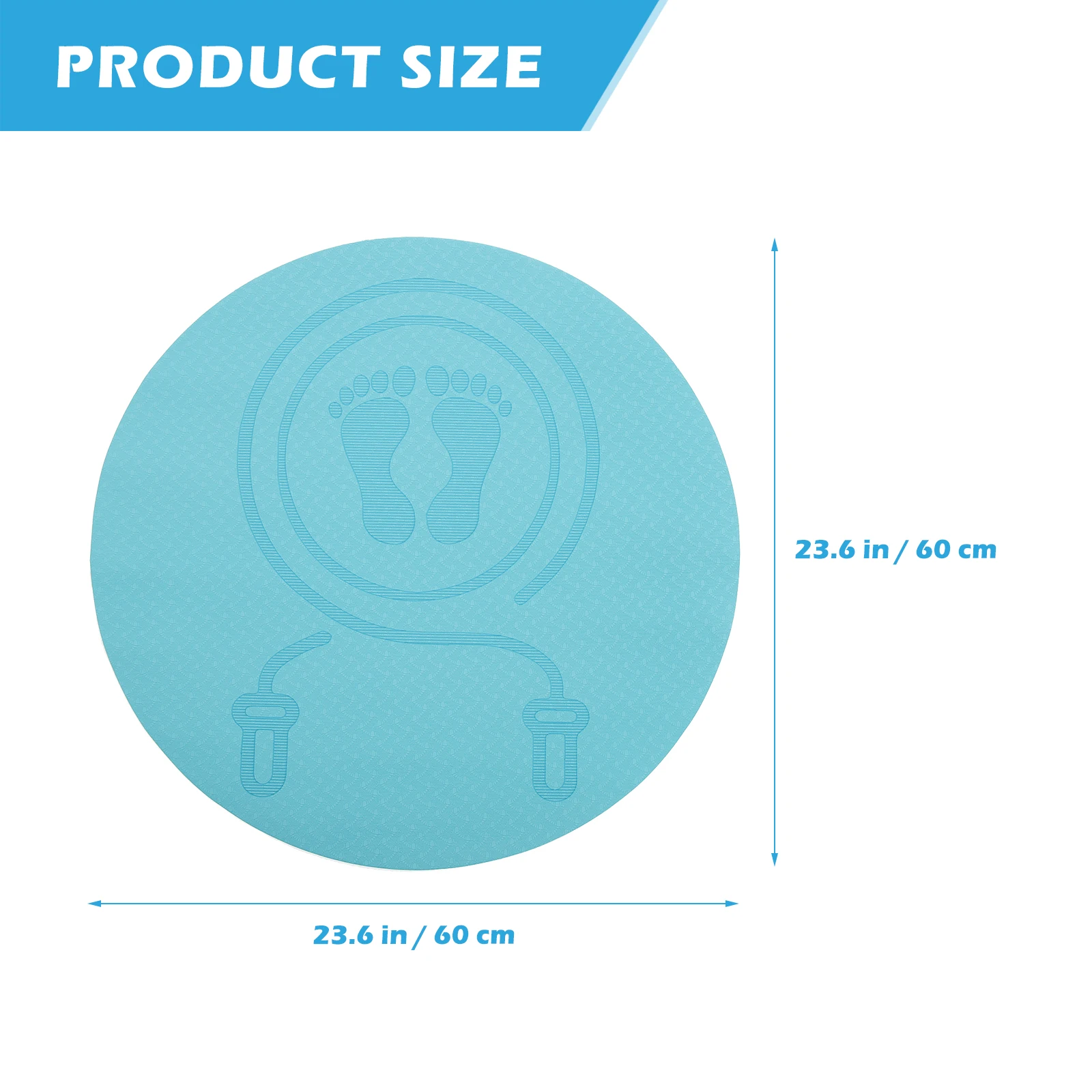 1 قطعة المضادة للانزلاق الانتقال حبل حصيرة قسط Tpe عازلة للصوت اللياقة البدنية وسادة الأرضية لليوجا بيلاتيس داخلي ممارسة للصدمات تجريب حصيرة