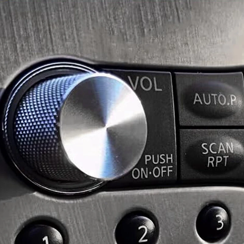 Ручка радио и A/C из алюминиевого сплава, ручка переключения громкости навигации для Infiniti G25 G35 G37 Fx35 Fx37 Fx45, прочная и простая в использовании
