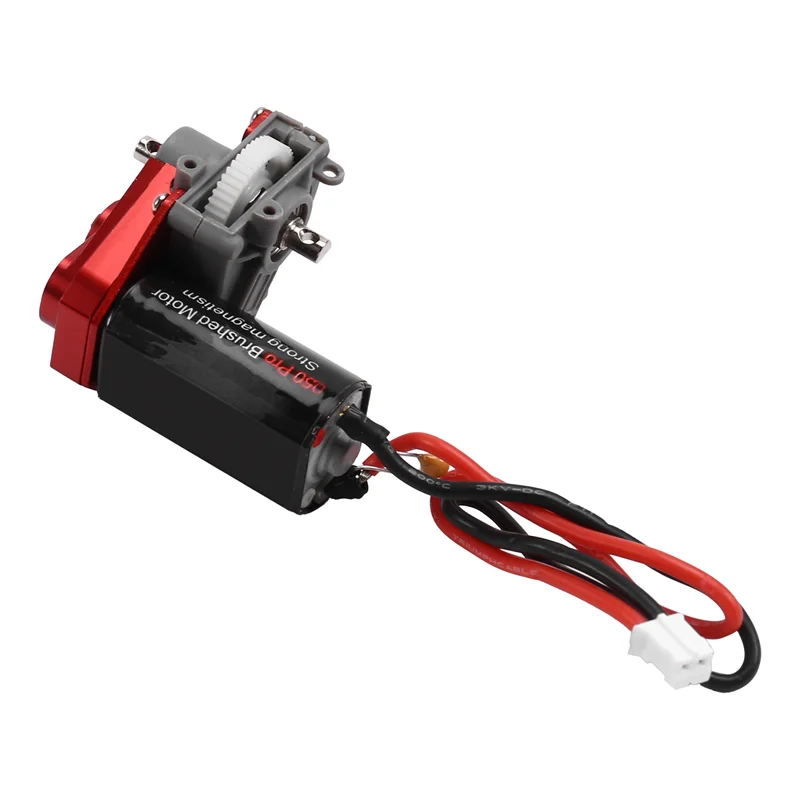 Hot-Helical Gear Complete Transmissie Met 050 Brushed Motor 50 T Voor 1/24 RC Crawler SCX24 AX24 Upgrade