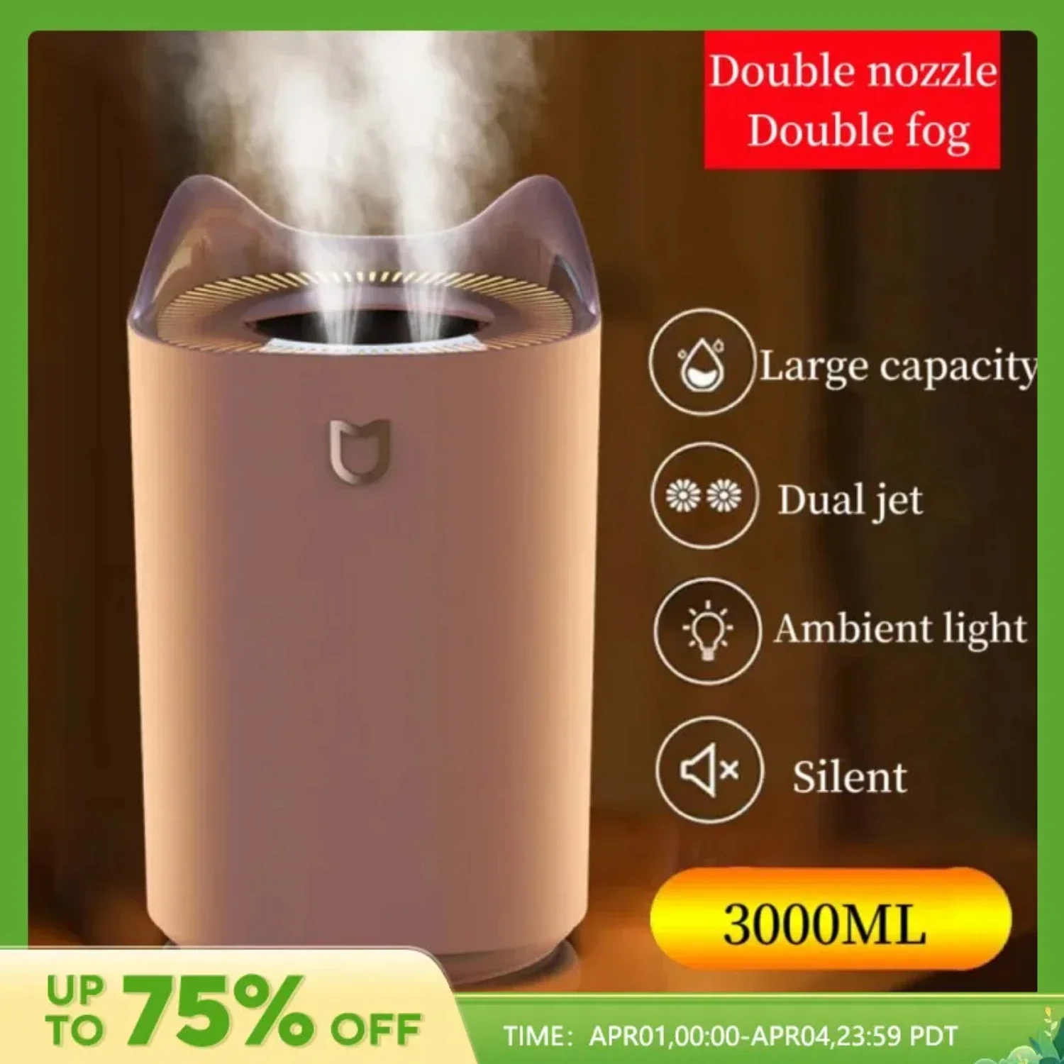 Quiet, Advanced Technology Ultrasonic Humidifier for Healthier, Comfortable Living Space - Modern Solution with Cool Mist Therap