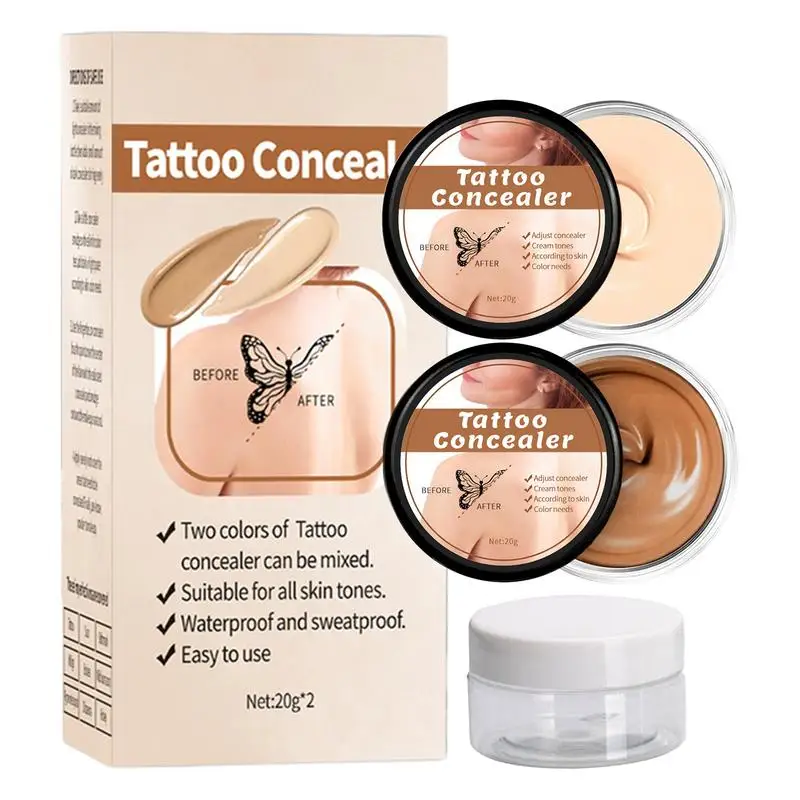 Full Coverage Concealer Tattoos Scars Dark Circles Acne Spots Foundation Makeup Concealer High Coverage Color Corrector