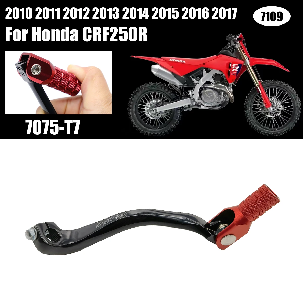 

CNC Motorcycle Gear Shift Lever For Honda CRF250R CRF 250R 2010 2011 2012 2013 2014 2015 2016 2017 Enduro MX Dirt Pit Bike