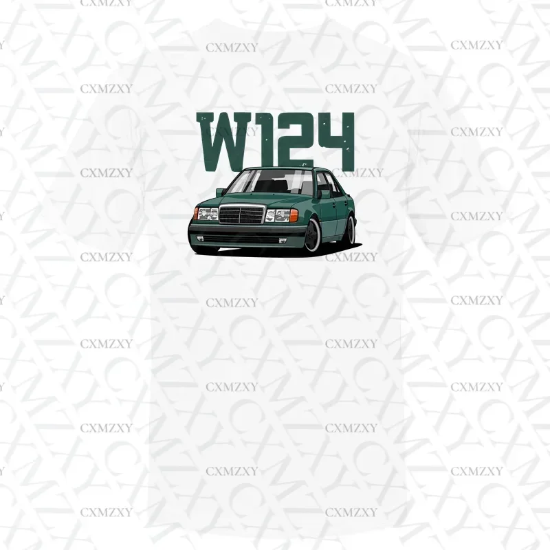 

W124 T-Shirt Funny Casual Hip Hop Standard Size S-3xl T Shirt for Men Great Spring Autumn Designing Anlarach Hot Sale