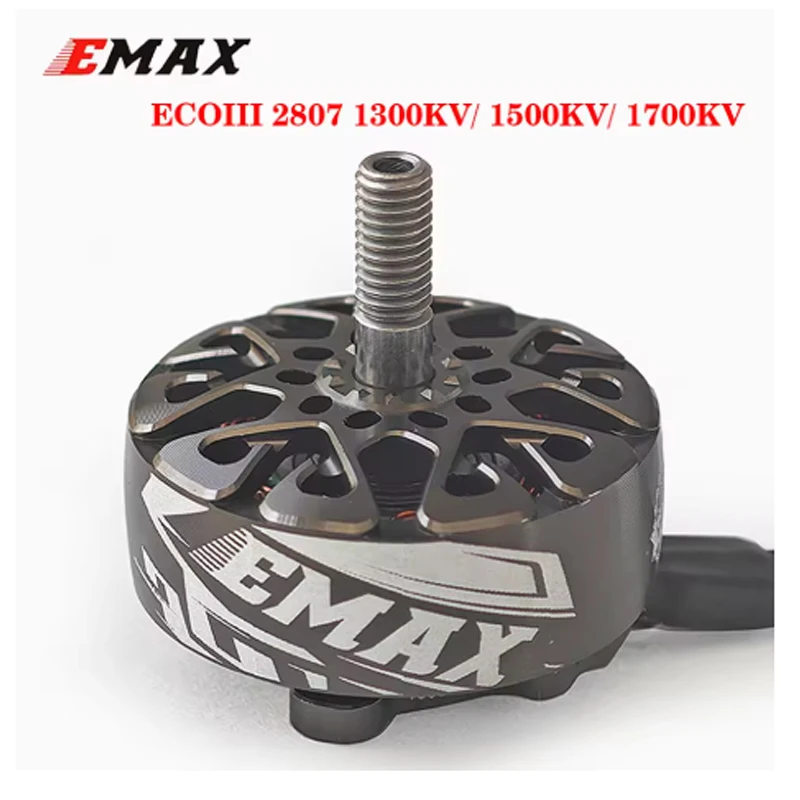 EMAX ECO III Series 2807 3-6S 1300KV1500KV1700KV Brushless Motor for RC FPV Racing Drone RC Quadcopter RC Parts DIY Accessories