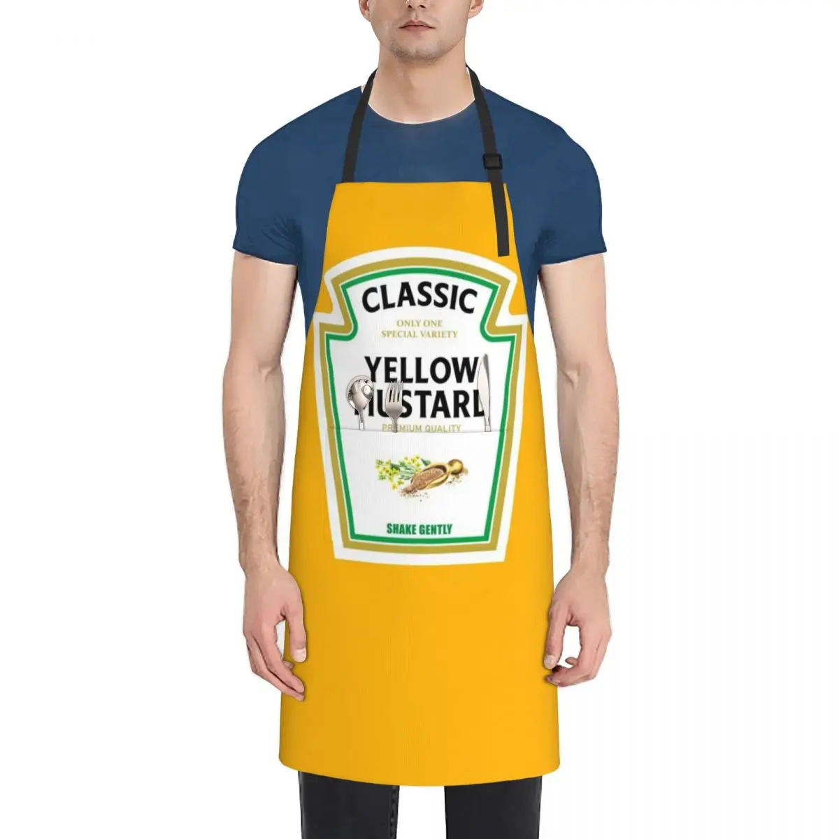 

Mustard Halloween 2023 Costume Matching Family Group Couple Mayo Ketchup Apron waiter Apron