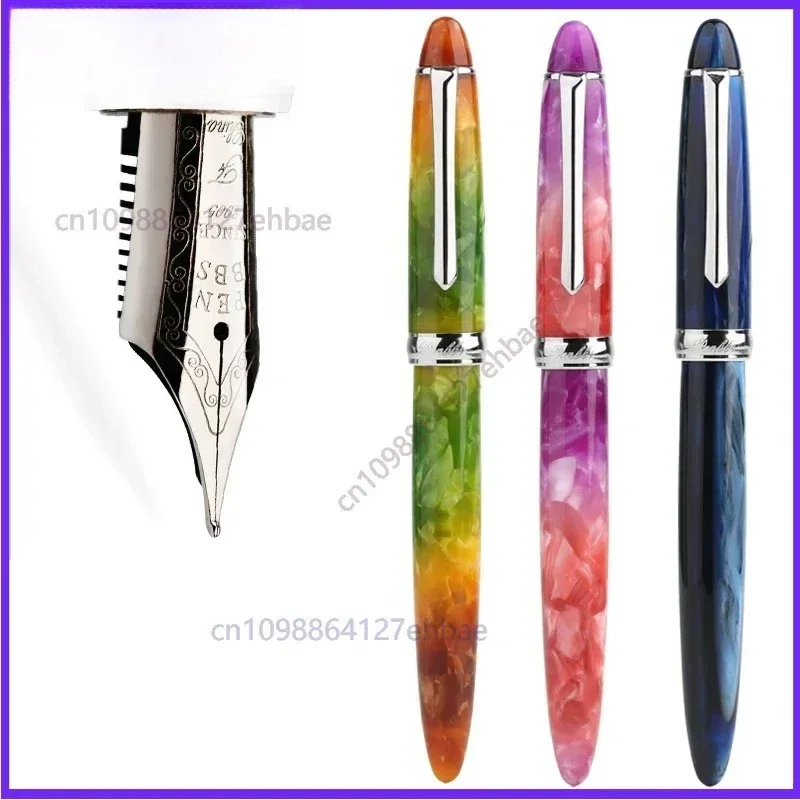 For Penbbs 308 Demonstration Calligraphy Fountain Pen Blade Nib Acrylic Resin Gift Colorful Chinese Style Kawaii Collect