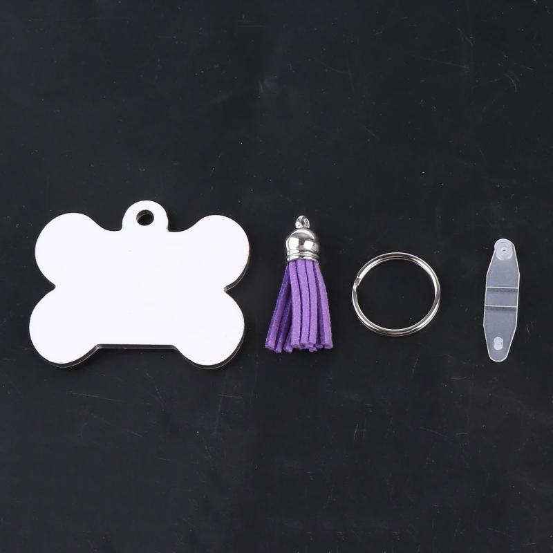 Various Shapes Thermal Transfer Blank Keychain Double-Side Printed for Key Tags