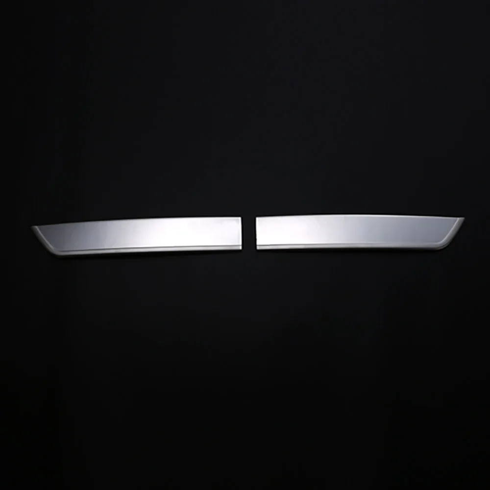 2pcs Stainless Steel Front NO. Plate Molding Trim For Toyota Prius ZVW30 2012-2015 Car Styling Accessories For Prius 30