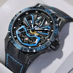SOLLEN Face Collection Watch Men's Fully Automatic Mechanical Watch Waterproof Luminous Watch as a Birthday Gift for Boyfriend