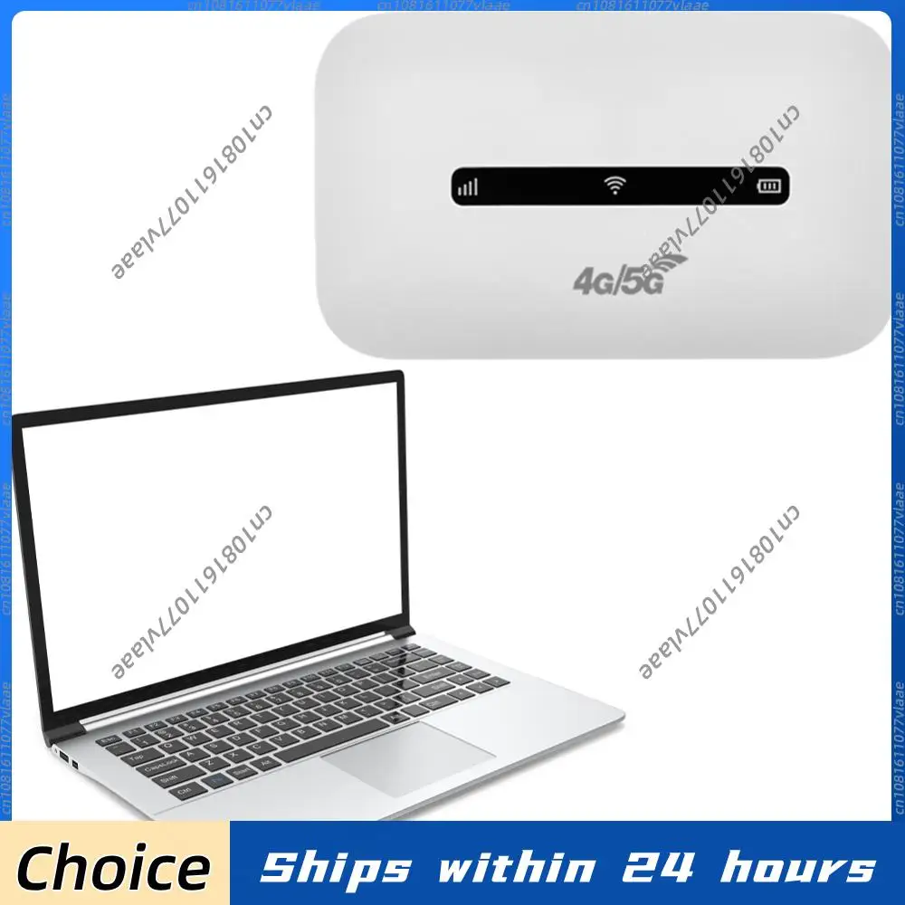 4G LTE Portable WiFi Hotspot 3000mAh 150Mbps Modem Router Support 8 To 10 Users with SIM Card Slot for Home Office Car Travel