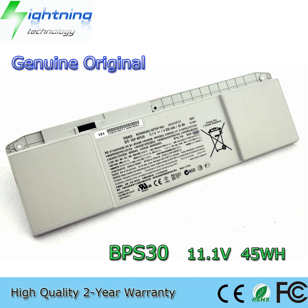 New Genuine Original VGP-BPS30 11.1V 4050mAh Laptop Battery for Sony VAIO SVT-11 SVT-13 SVT131B11T SVT11113FA