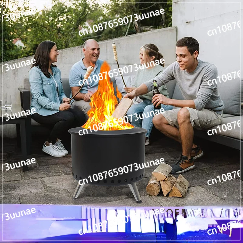 Camping Yard Heating Fireplace Garden Wood Folding Brazier Portable Fire Pit 22 Inch BBQ Charcoal Oven