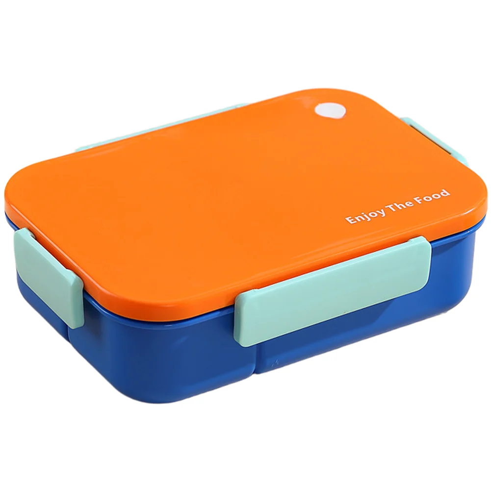 1450ml Portable 3 Section Microwave Safe Food Box PP and Silicone Construction Spill Resistant for Students Workers Daily Meals