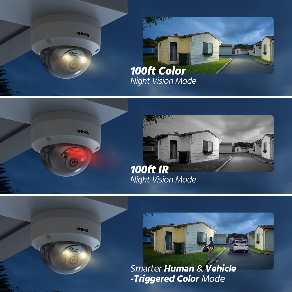 C1200 12MP PoE IP With RTSP WDR 120dB H.265+ Network Camera AI Smart Hybrid Light Microphone SD Card Slot IP67 CCTV Camera