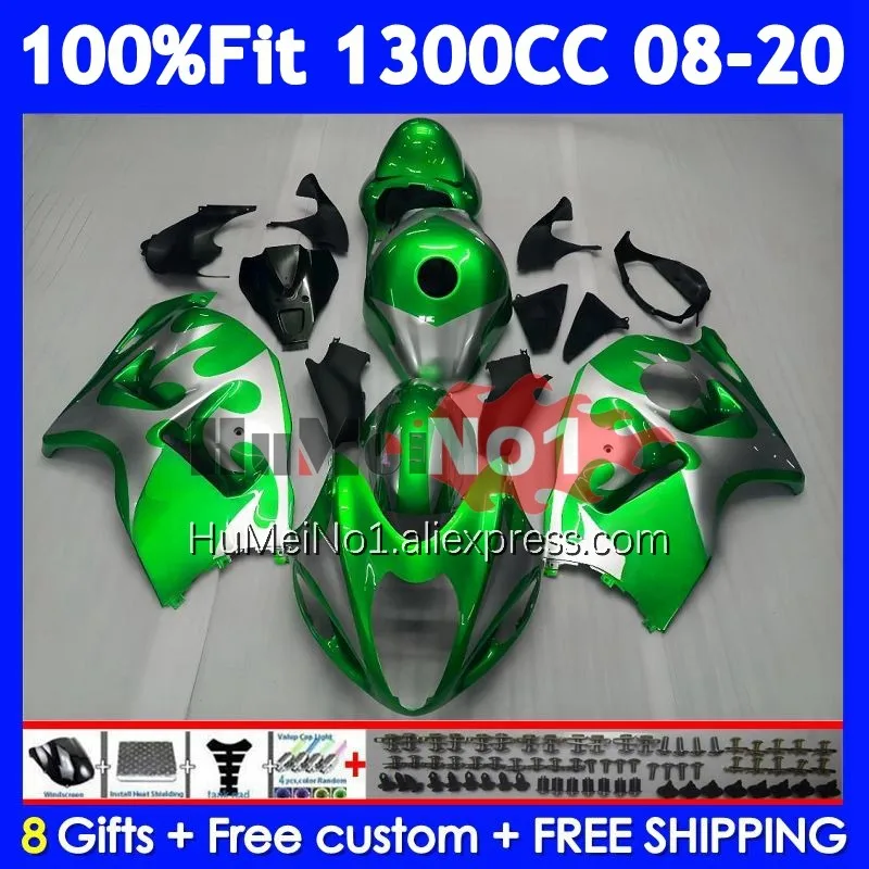 Fairing For SUZUKI GSXR 1300 Hayabusa GSXR-1300 127No.192 GSXR1300 Green new 2008 2009 2010 2011 2012 2013 14 15 16 17 18 19 20