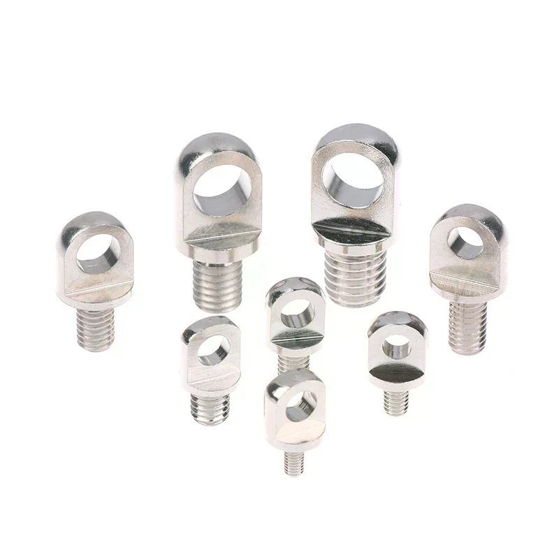 3Pcs Brass Stud Nuts & Eye Bolts With Hole M3/M4/M5/M6/M8/M10 - Copper Lifting Eye Screws Set