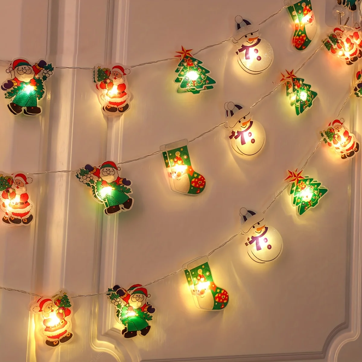 20leds Christmas LED String Lights Waterproof Outdoor Snowman Fairy Light For Holiday Bedroom Party Wedding Xmas Tree Decoration