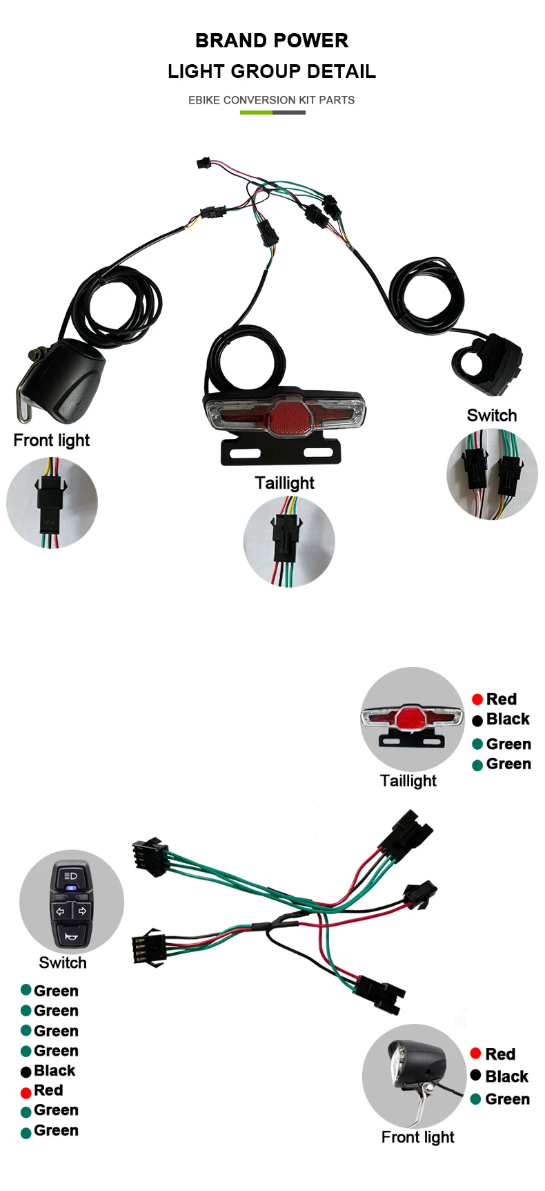 JN 36V/48V 15A 17A 22A 25A 30A 35A Ebike Controller Kit with Display Ebrake Throttle PAS Light Group for JN Electric Bike Parts