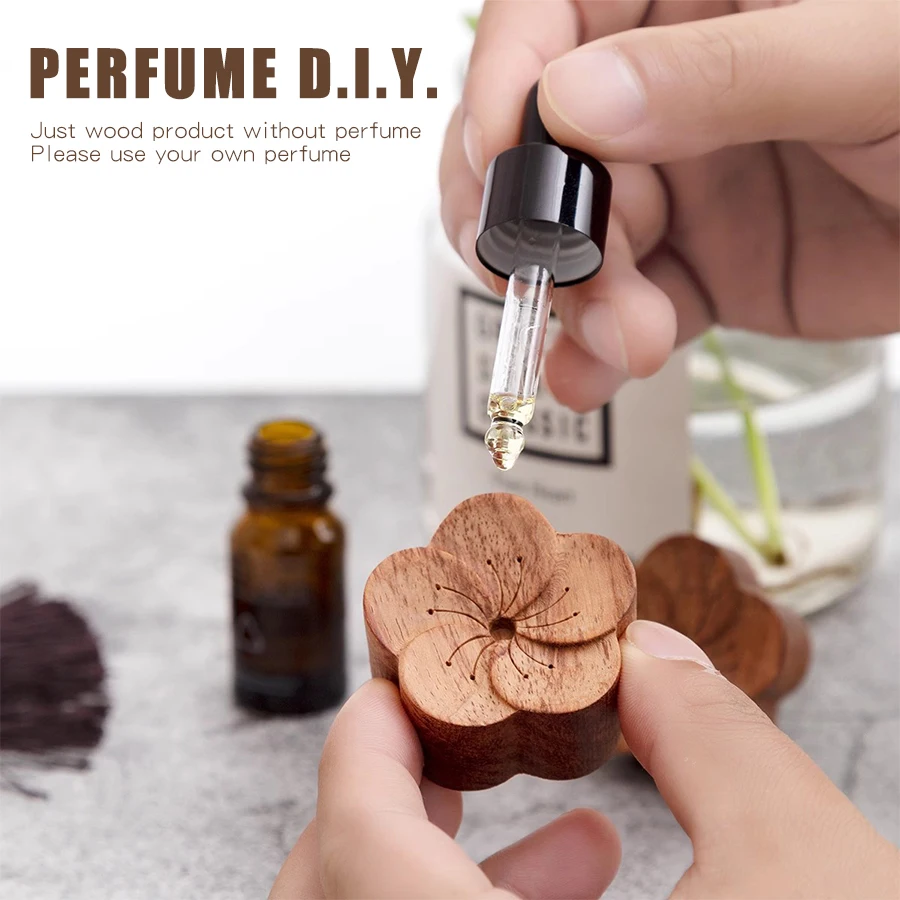 DIY perfume wooden flower fragrance aroma diffuser decorations items living room indoor house desktop car home accessories women