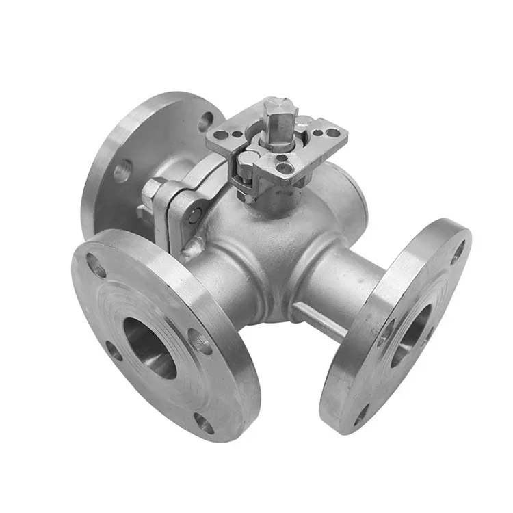 For DN32 1-1/4inch L /T Port 3-Way flange Ball Valve with ISO5211 mounting pad tool