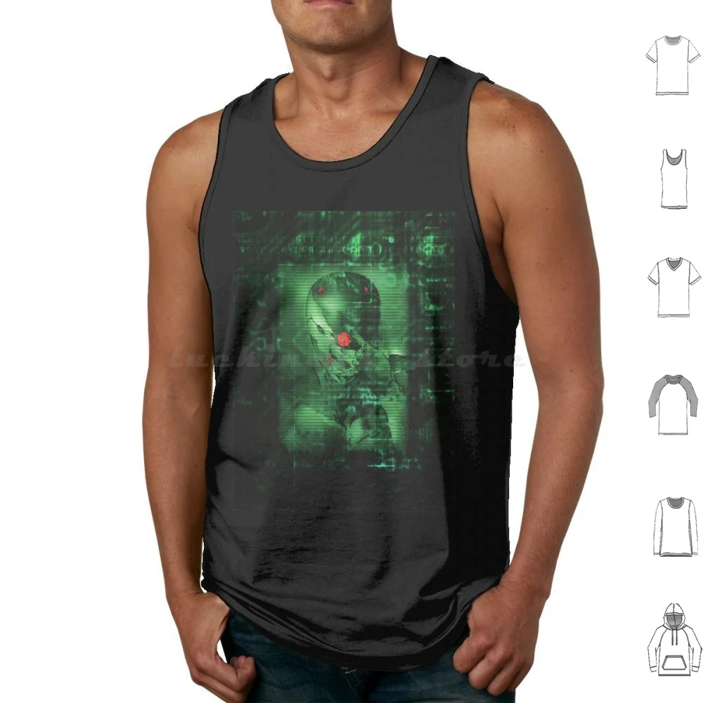 The Fox Tank Tops Print Cotton Metal Gear Solid Mgs Metal Gear Snake Metal Gaming Big Solid Gear Mgsv Game Kojima Konami