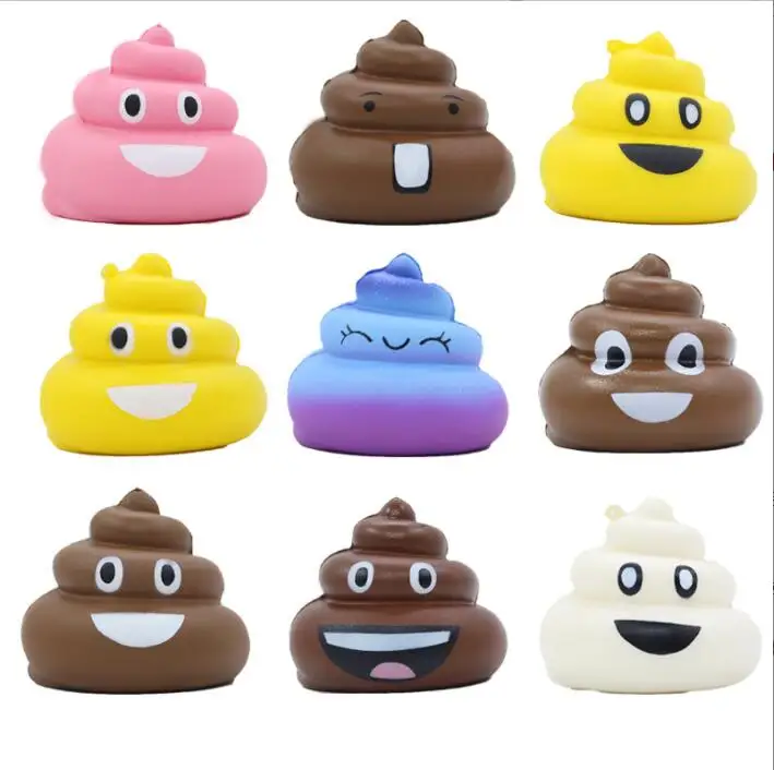 paint squishy Colorful Poo Squishy Slow Rising Kawaii Soft Squeeze Toy Simulation Cream Scented Stress Relief Kid Baby Gift Toy