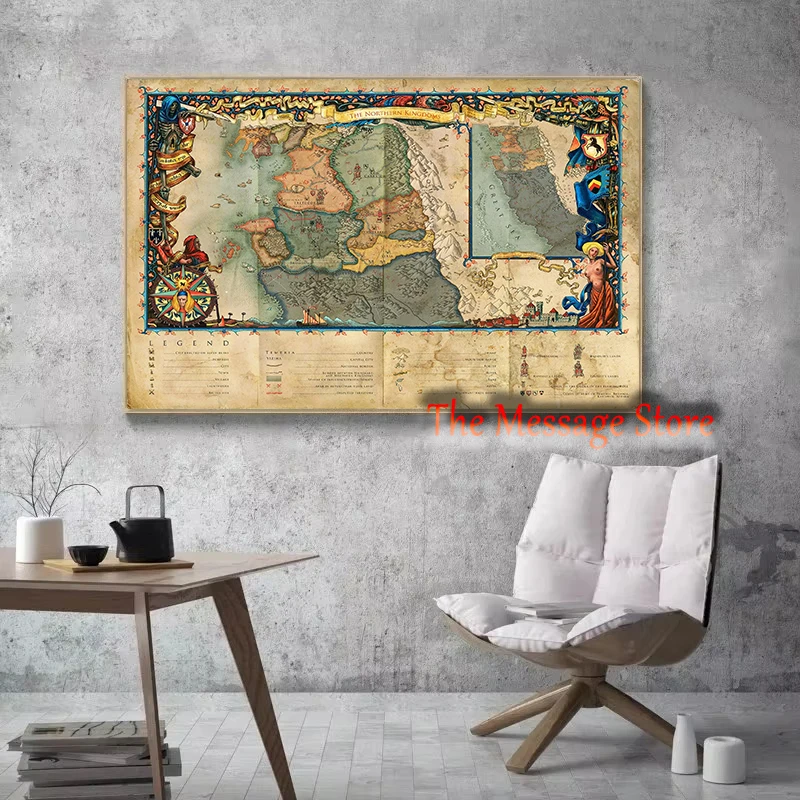 Карта мира ведьм, континенталь – обзор и цена Home Decor Location