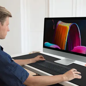 لوحة ماوس كبيرة للألعاب ، حصيرة ألعاب ، حصيرة مكتب كمبيوتر ، لوحة مفاتيح سوداء ، لوحة ماوس كمبيوتر ، XXL أفضل 10 حصائر كرسي ألعاب مبيعا - No9