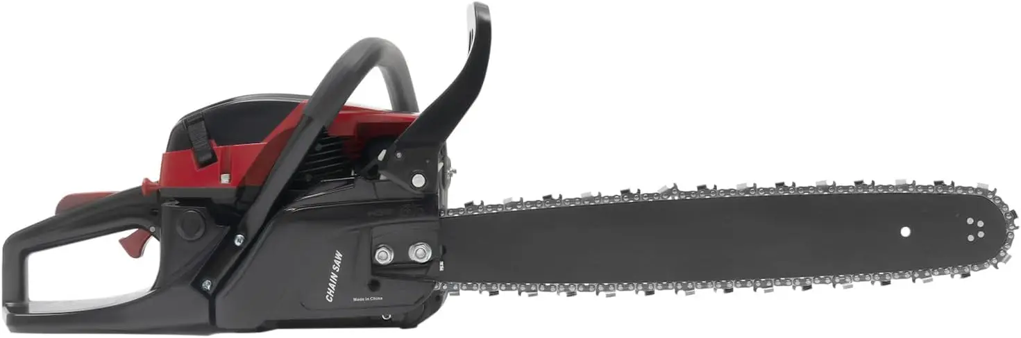 

Gas Powered Chainsaw, 2-Stroke 58CC 2400W 20 Inch Handheld Cordless Petrol Chain Saw Portable for Garden Pruning, Forest Logging