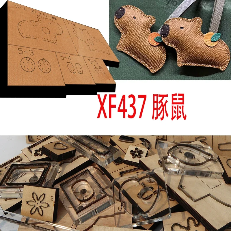 New Japan Steel Blade Wooden Die guinea pig Leather Craft Punch Hand Tool Cut Knife Mould XF437