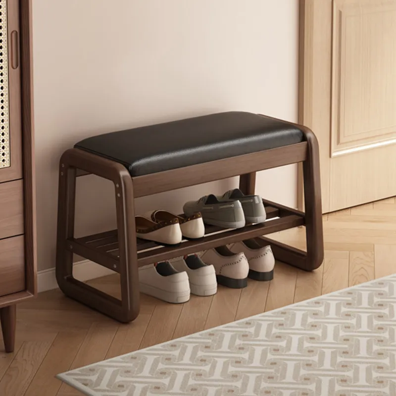 

Storage Organizer Shoe Cabinet Living Room Bench Display Wooden Luxury Designer Shoe Shelf Slippers Zapatero Home Furniture