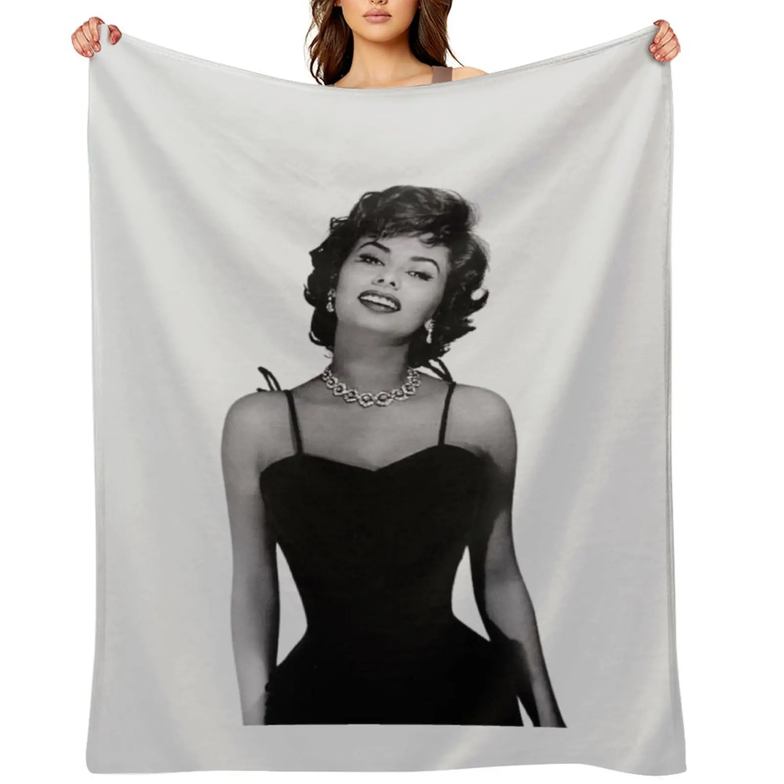 

Sophia Loren, 1950s. Throw Blanket warm for winter Sofa Quilt Plaid on the sofa manga Blankets