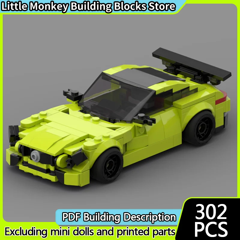 Speed Racing Car Model MOC Building Bricks GT R Sports Car Modular Technology Gifts Holiday Assemble Children Toys Suit