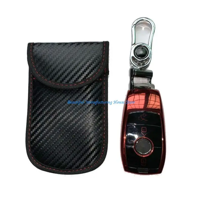 E56A Anti Theft RFID for Key Durable Faraday Bag Car RFID Blocking Anti-Hacking for Case Blocker Gift for Un
