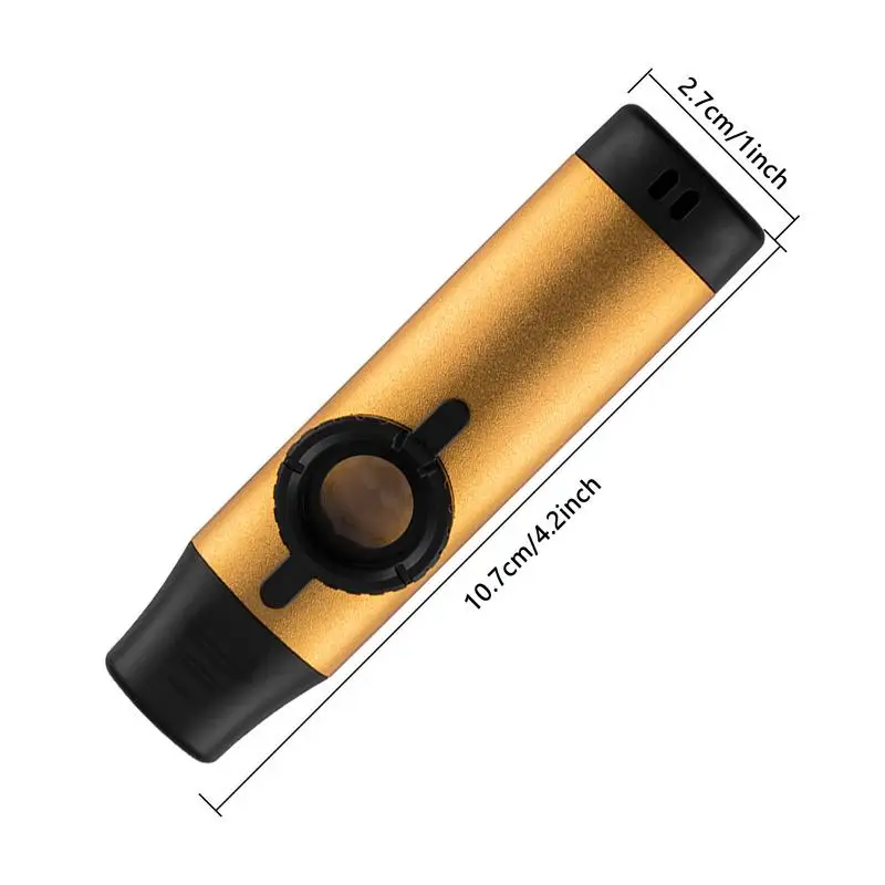 Mouth Kazoo Metal Kazoo With Adjustable Tone Metal Kazoos With Silicone Head Cover For Guitar Ukulele Violin Piano Keyboard Easy