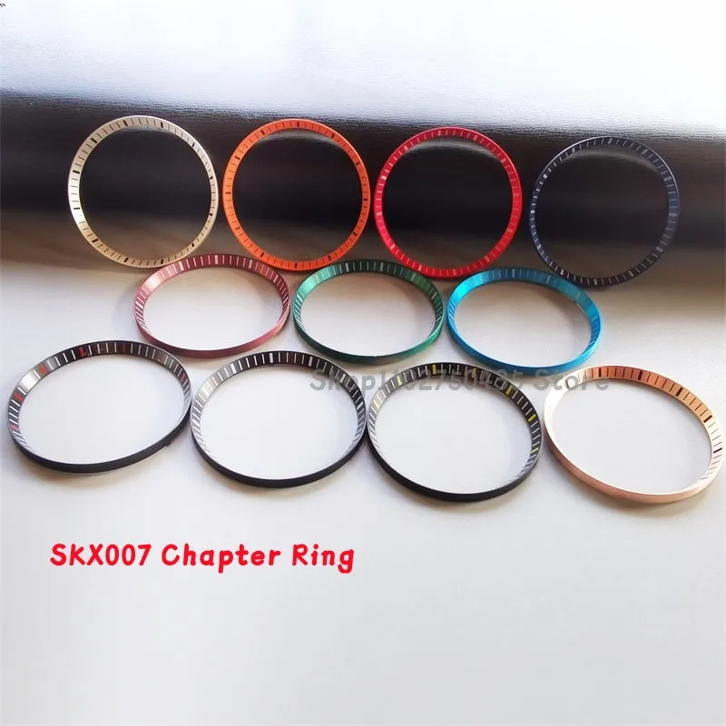 Mod Watch Parts 30.5mm Chapter Ring Black White Scale Insert Display Fit For SKX007 SKX009 NH35 NH36 Movement Watch