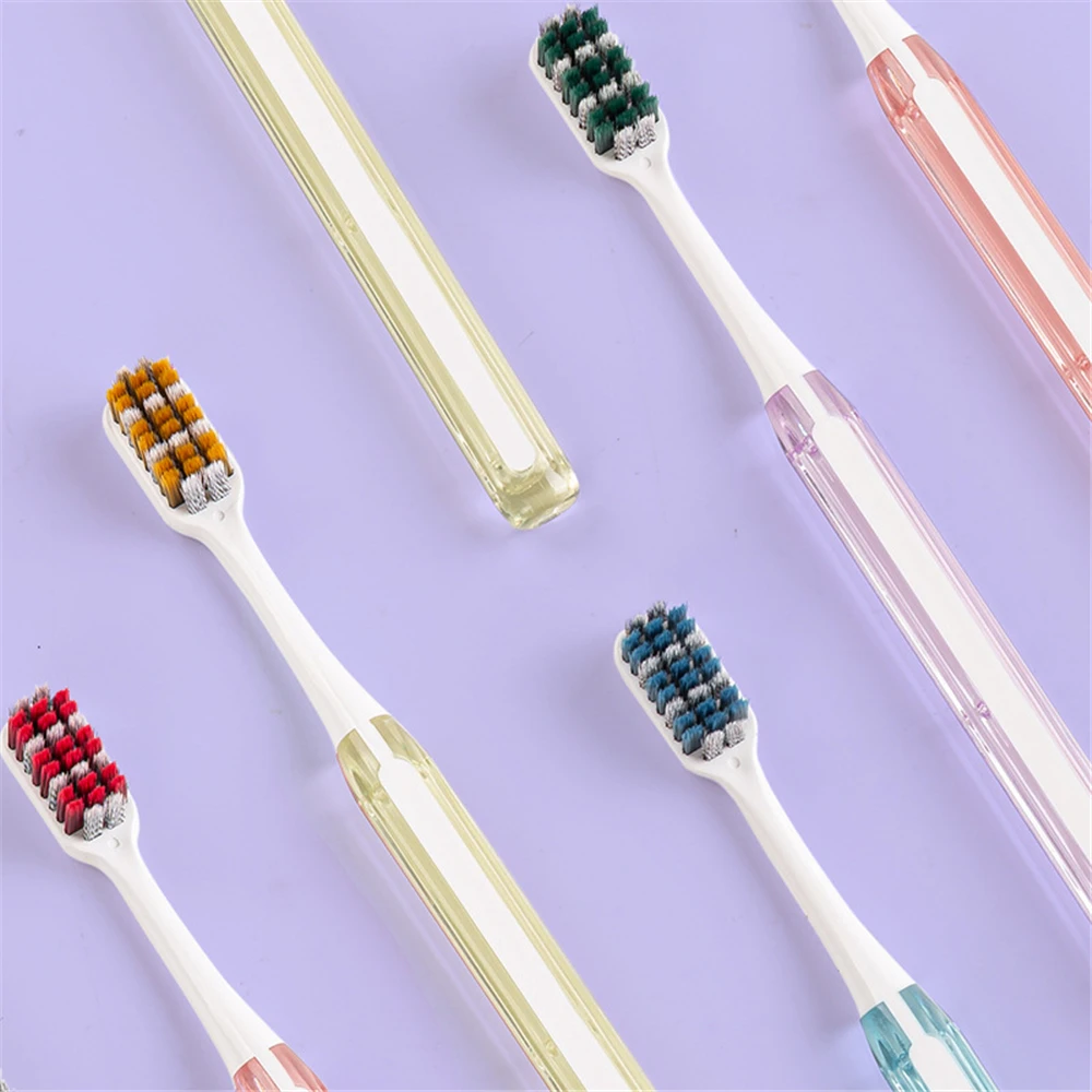 Unique Silicone Handle Adult Toothbrush Easy To Grip Daily Necessities Gentle To Gums Silicone Toothbrush Safe And Non-toxic