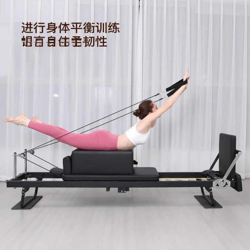 Household Extended Frame Folding Yoga Pilates Equipment Latex Large Instrument Core Bed