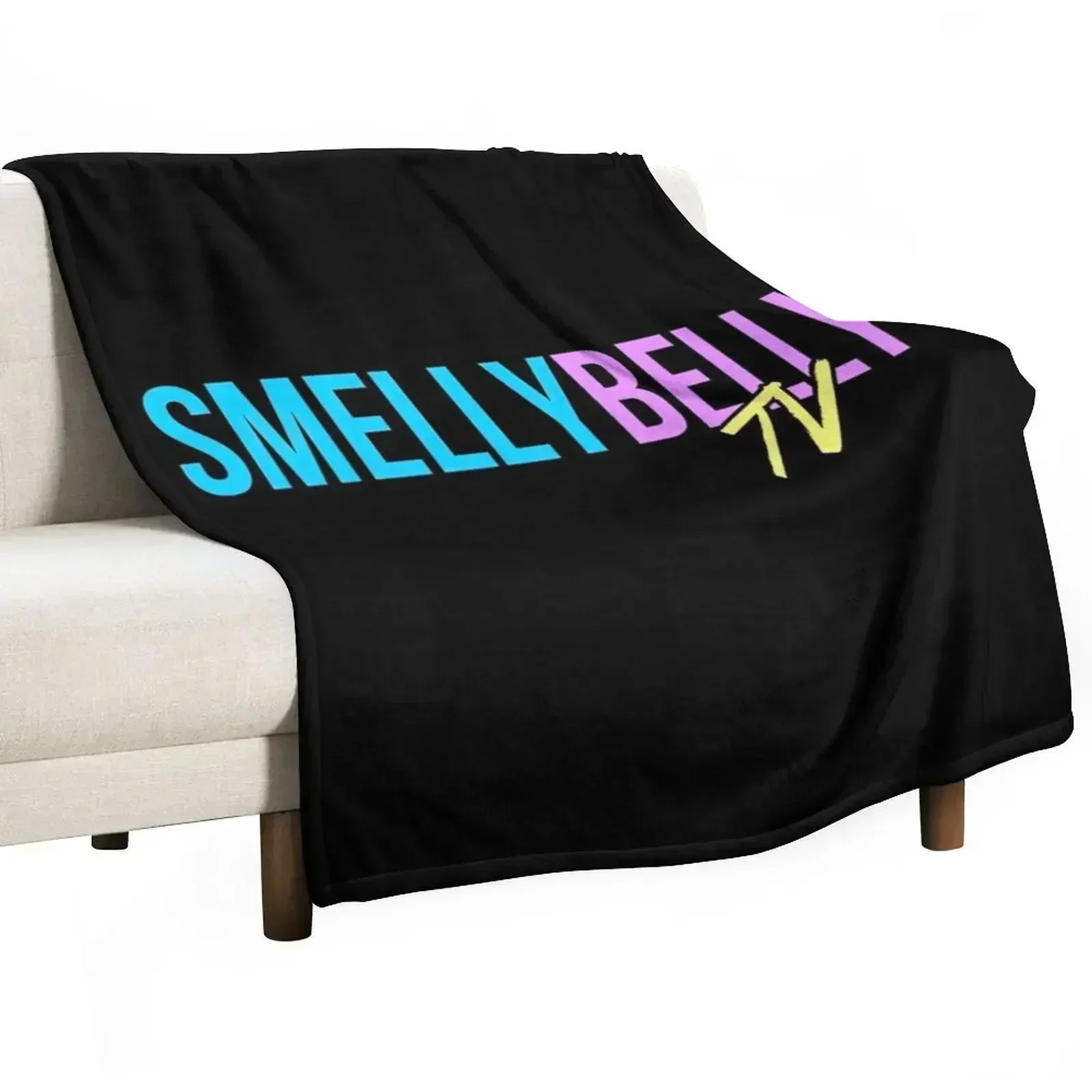 smelly belly tv merch Throw Blanket Cute Flannel Stuffeds Blankets For Sofas Furrys valentine gift ideas Blankets
