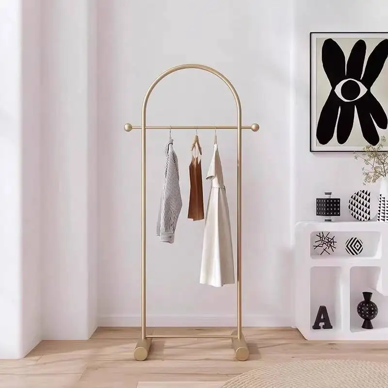 

Rack Metal Tall Bedroom Clothes Standing Thick Floor Nordic Rail Clothes Hangers Living Room Luxury Wieszaki Furniture Home