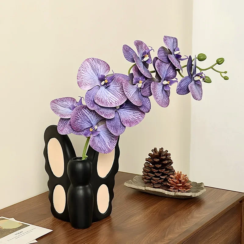 Ceramic Vase Black Butterfly Abstract Butterfly Shape Flower Vase Floral Arrangement Accessories Home Decoration Accessories