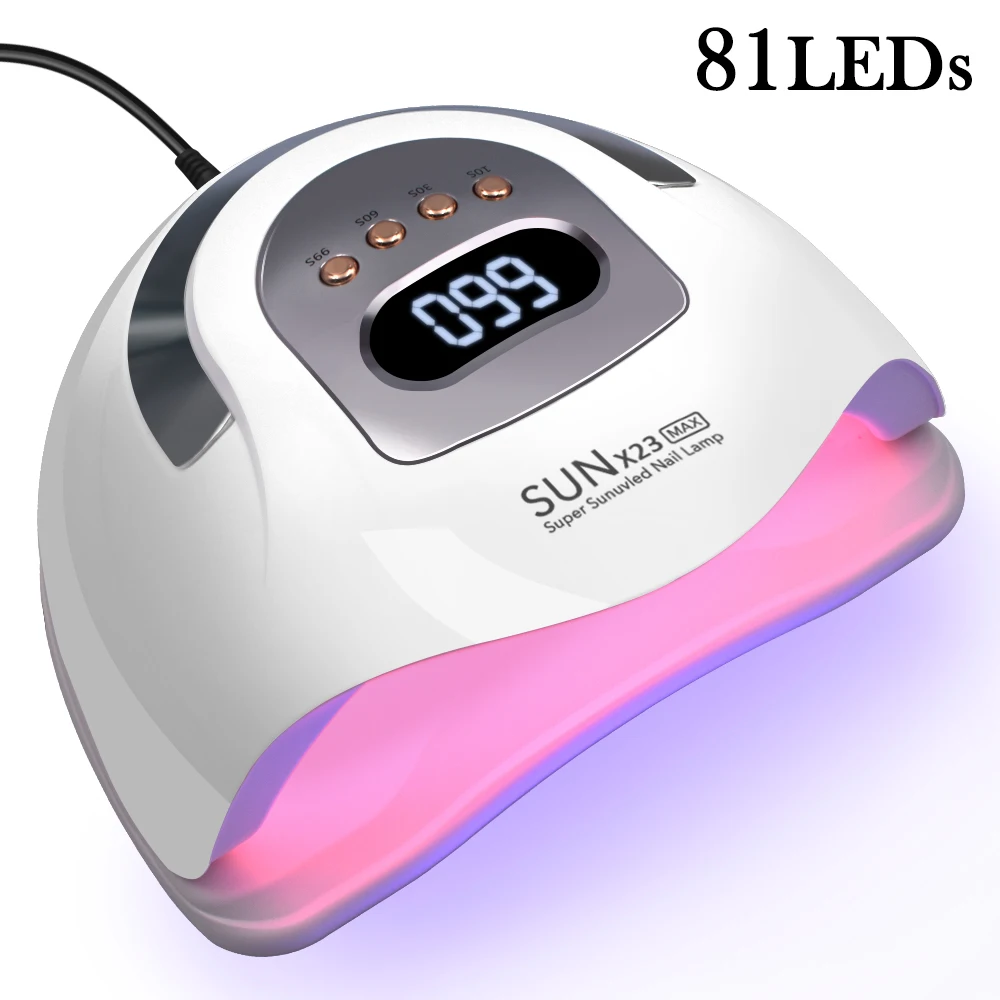 81 LEDs Professional Nail Dryer LED UV Lamp for Nails Gel Polish Dryer Light Nail Art Accessories Curing Gel Toe Nails