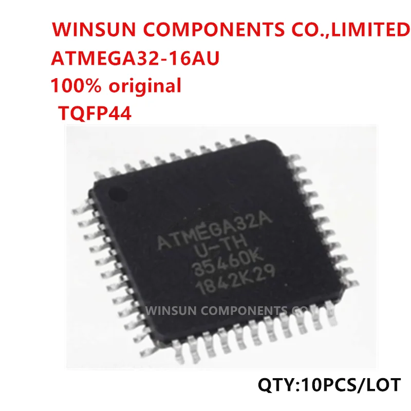 (10piece)100% New Imported Original ATMEGA32-16AU ATMEGA32 ATMEGA32A  TQFP44 Chipset