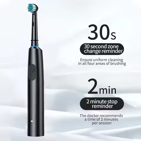 Electric Sonic Toothbrush Rotating Round Head Toothbrush Waterproof Usb Electric Toothbrush Teeth Whitening Oral Care Toothbrush