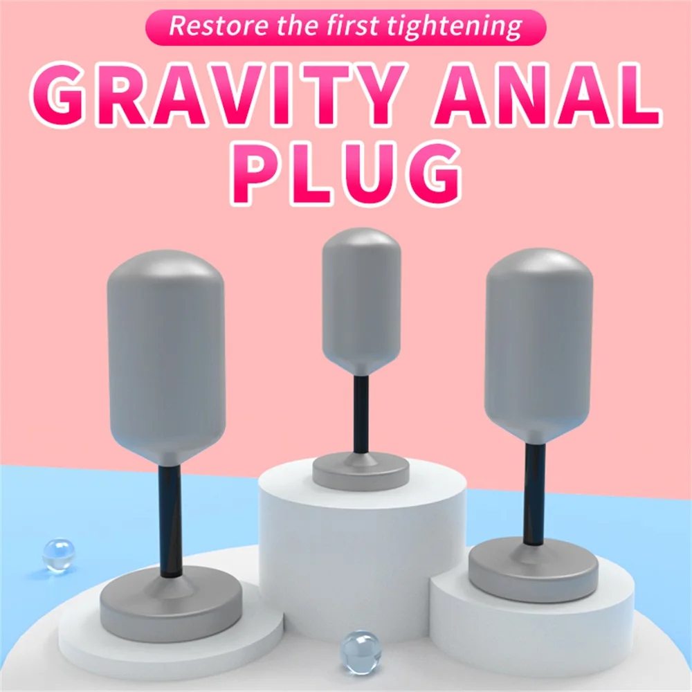 Anal Vagina Training Anal Plug Gravity Metal Anal Plug Sex Toys Butt Plug Small Anus Massager For Men Vagina Tightening Exercise