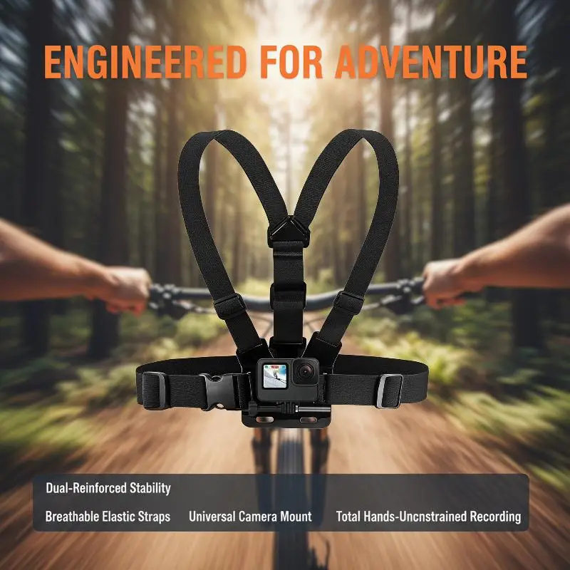 Chest Strap Mount Belt For Hero 9 8 7 Insta360 OSMO Action SJCAM EKEN Accessories
