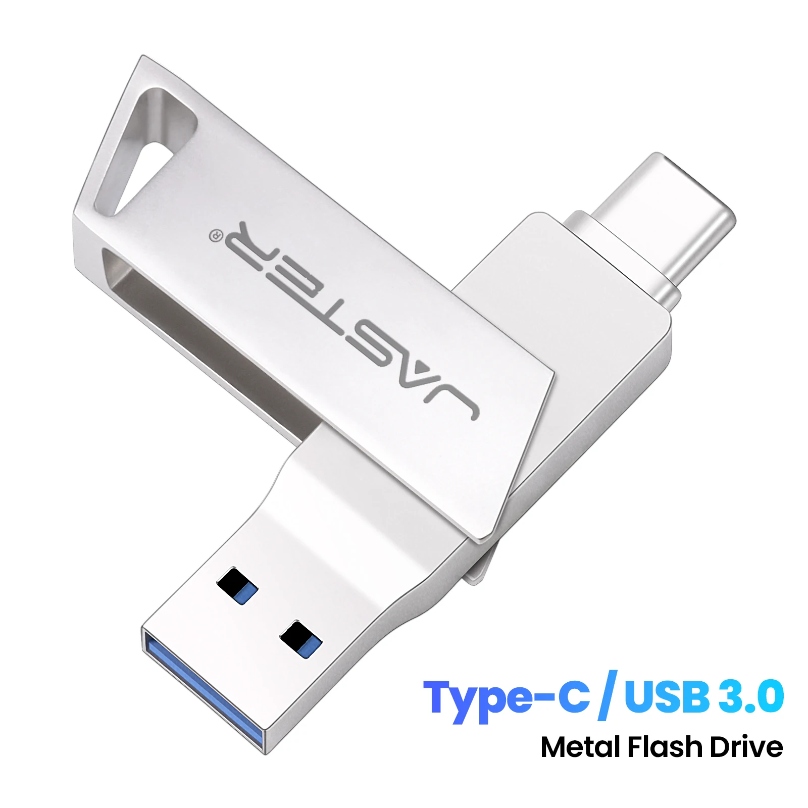 

JASTER 2 in 1 OTG USB-C Flash Pen Drive TYPE-C Metal Memory Stick USB 3.0 flash Disk 16GB 32GB 64GB 128GB 256G Dual C Pendrives