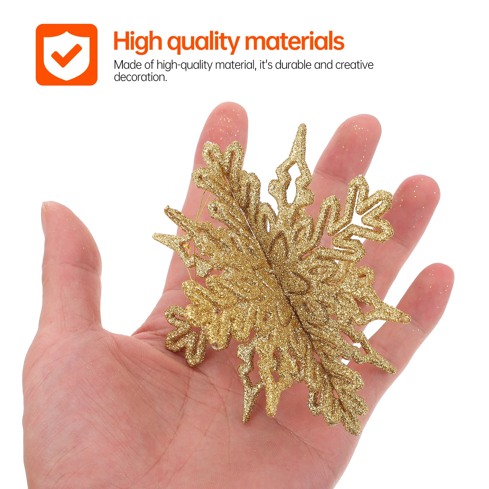 

12Pcs Xmas Snowflake Ornament Glitter Christmas Pendant Hanging Holiday Tree Party Decor Christmas Snowflake Decor